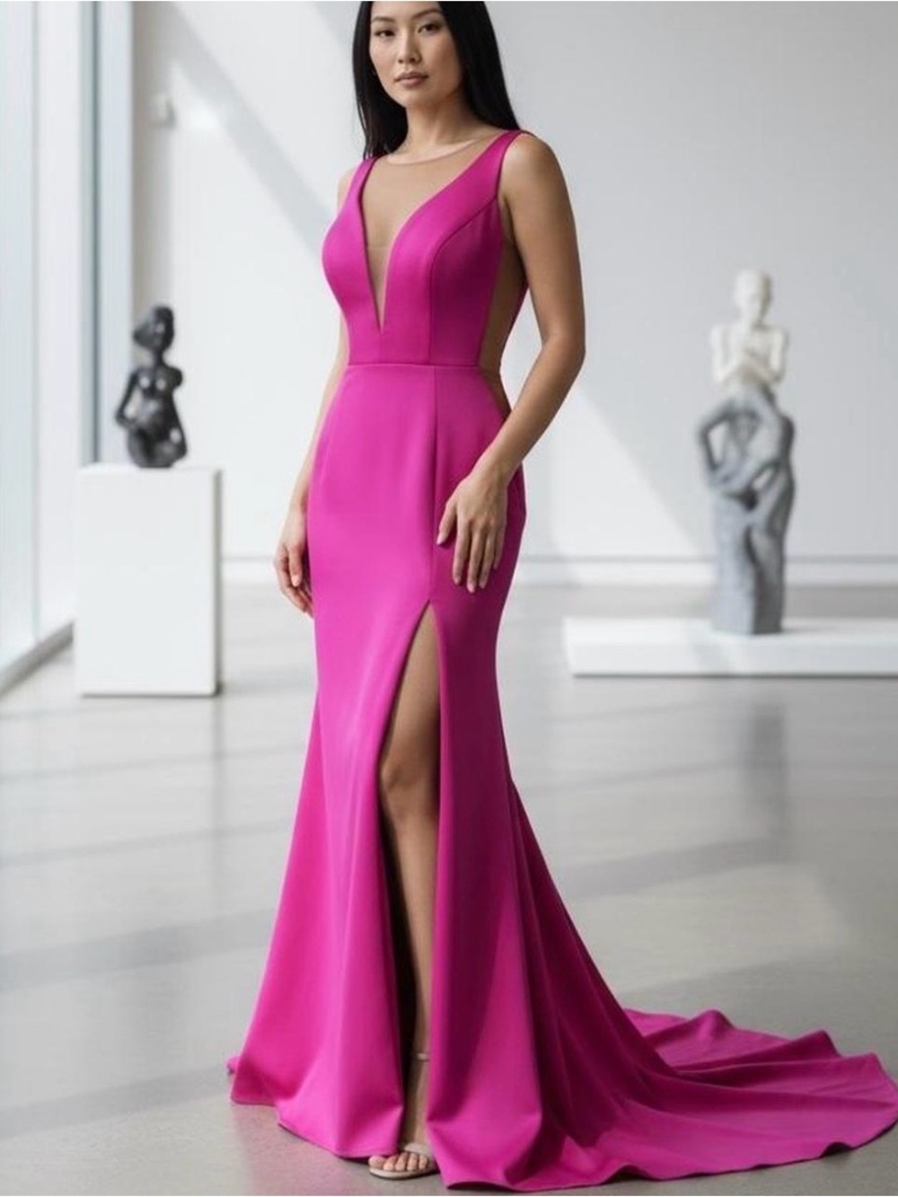 Jovani fuschia gown, 10